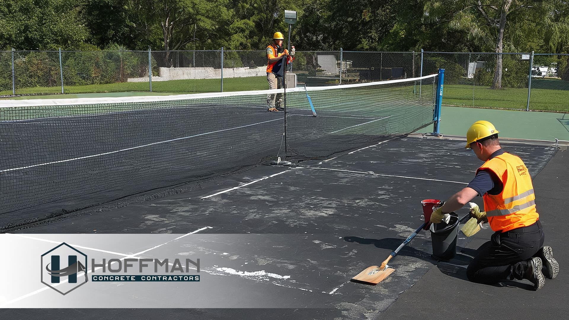Pickleball Court Construction by Hoffman Concrete Contractors
