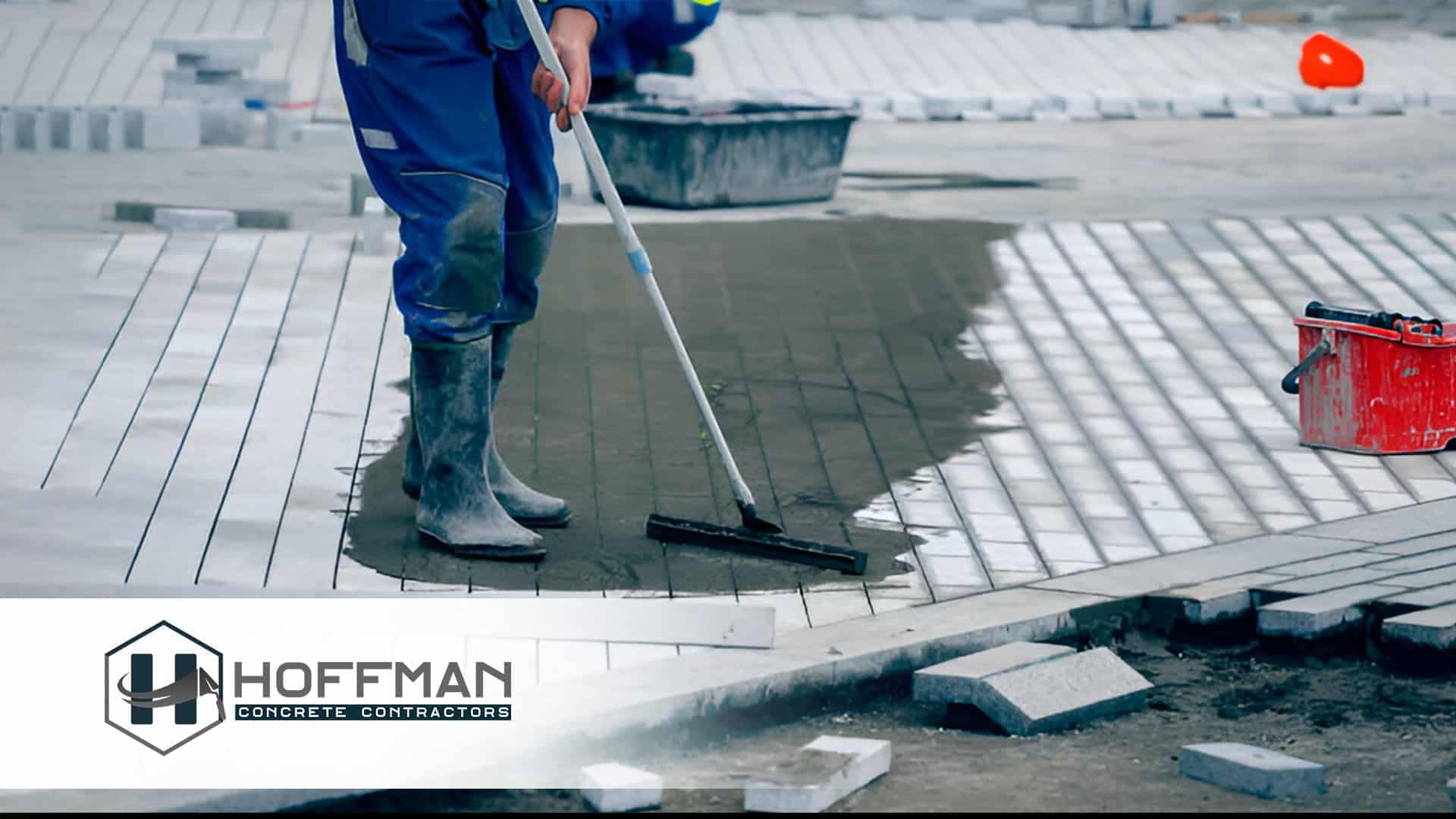 Stamped Concrete Installation by Hoffman Concrete Contractors
